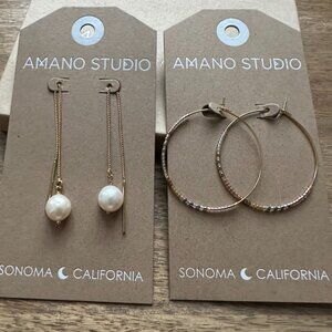 2 sets of earrings - Amano Studio